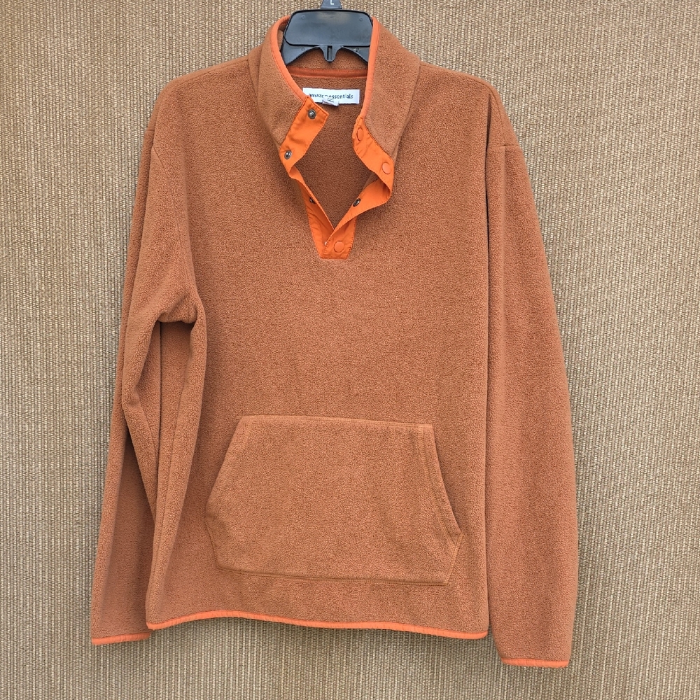 Amazon Essentials Men's Brown Sweater with Pocket